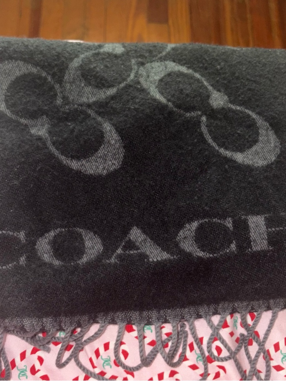 Coach Two-Tone Scarf - Picture 3 of 6